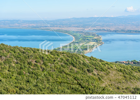 View of Tombolo della Giannella in Orbetello View of Tombolo della Giannella in Orbetello 47045112
