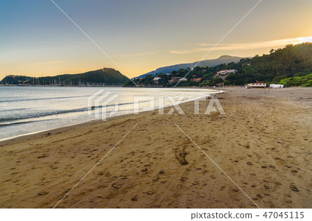 Beach on Tombolo della Feniglia in Orbetello Beach on Tombolo della Feniglia in Orbetello 47045115
