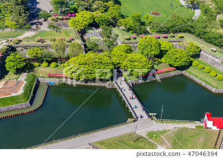 Niji Bridge和Omen Gate Goryokaku 47046394