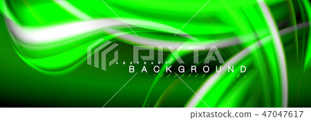 Blurred fluid colors background, abstract waves lines, mixing colours with light effects on light 47047617