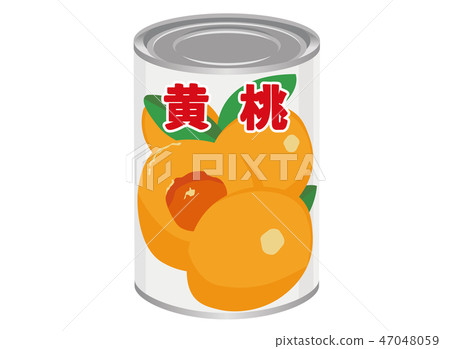 罐裝桃子黃色桃子桃子例證 罐裝桃子黃色桃子桃子例證 47048059