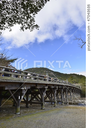 [三重縣]首次參觀伊勢神社奈久（宇治橋） 47048686