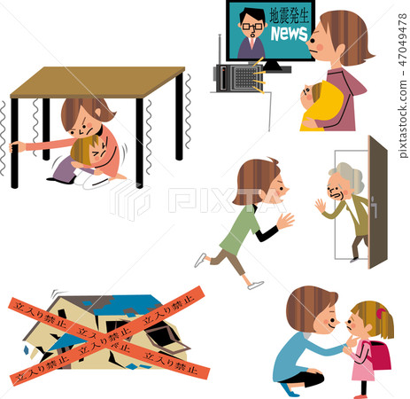 各種地震災害 47049478