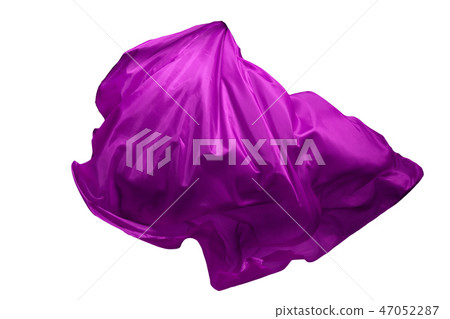 Abstract purple flying fabric isolated on white background Abstract purple flying fabric isolated on white background 47052287