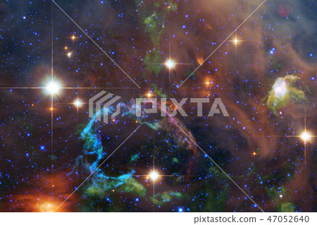 Beautiful nebula, stars in outer space. 47052640