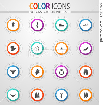 Clothes Icon Set 47053268