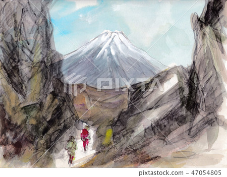 從Mt. Kinmine看到的富士山 47054805