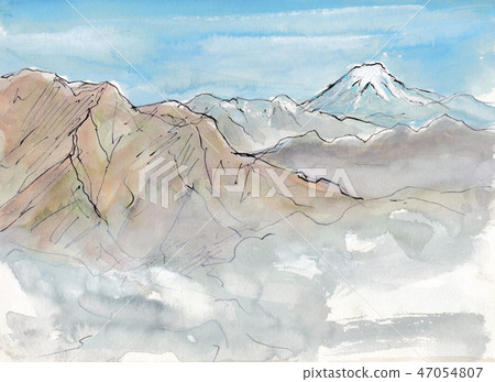 富士山從山上看到 47054807