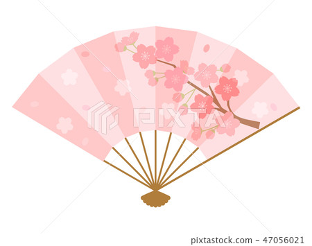 風扇5風搧風扇春天植物櫻花盛開 47056021