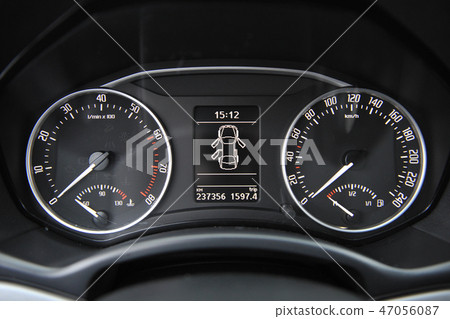 controls near the steering wheel in a modern car controls near the steering wheel in a modern car 47056087
