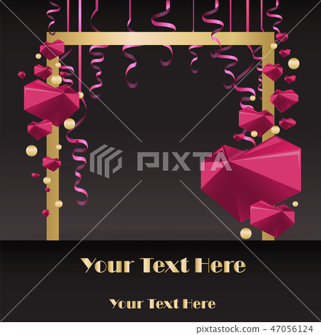 Sale flayer with confetti and square white  border 47056124