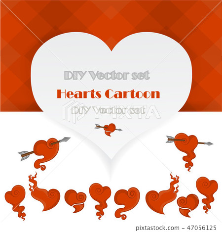 Creative Valentines Day Card template 47056125