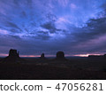 Dawn breaks over Monument Valley National Monument 47056281
