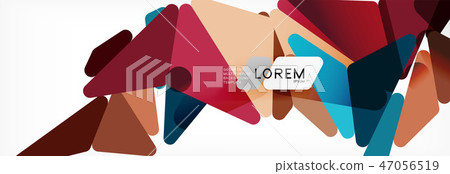 Science background. Abstract triangle pattern. Vector abstract geometric template 47056519