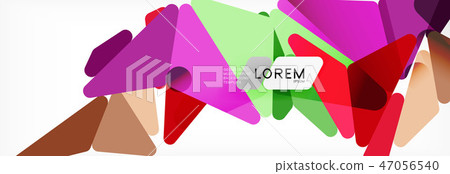 Science background. Abstract triangle pattern. Vector abstract geometric template Science background. Abstract triangle pattern. Vector abstract geometric template 47056540