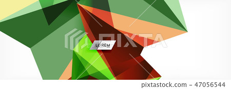 Mosaic triangular low poly style abstract geometric background. Polygonal vector. Abstract white Mosaic triangular low poly style abstract geometric background. Polygonal vector. Abstract white 47056544