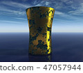 Gold leafd glass 47057944