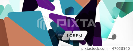 Science background. Abstract triangle pattern. Vector abstract geometric template Science background. Abstract triangle pattern. Vector abstract geometric template 47058540