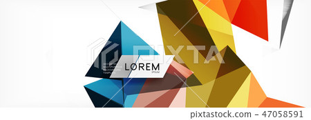 Science background. Abstract triangle pattern. Vector abstract geometric template 47058591