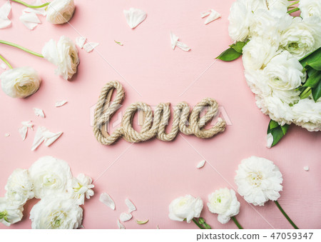 Saint Valentines day background, greeting card or wedding invitation 47059347