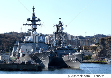 護航船Teruzuki和護航船Yamagiri 47059400