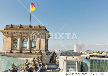 Berlin cityscape with Reichstag tower, Germany. Berlin cityscape with Reichstag tower, Germany. 47061788