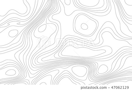 Abstract outline contour map lines. - Stock Illustration [47062129] - PIXTA