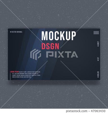 Mockup background template. Mock up minimal design 47063430