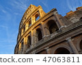 Colosseum in sunny winter 47063811