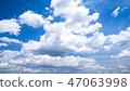 Cumulus clouds in summer 47063998