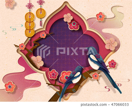 Chinese new year template 47066033