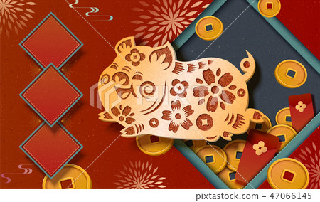 Spring festival banner design Spring festival banner design 47066145