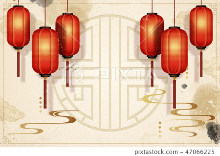 Traditional Lunar Year background 47066225