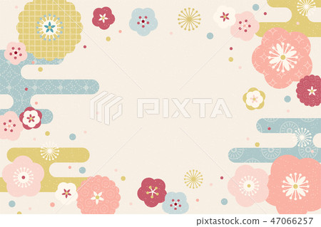 Flat design flowers background 47066257
