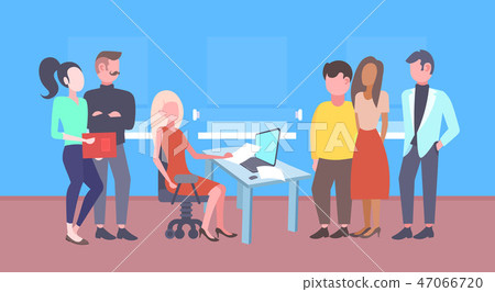 hr team recruitment company workers choosing candidate for vacancy job position mix race people 47066720