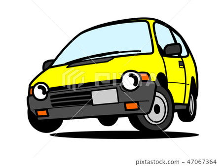 懷鄉輕的汽車跳黃色汽車例證 懷鄉輕的汽車跳黃色汽車例證 47067364