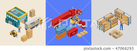 Illustration of work of storage facility Illustration of work of storage facility 47068293
