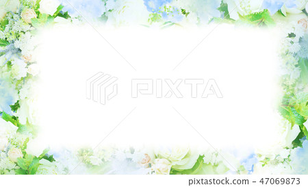 背景- 花- 春- 夏- 清爽- 框架-插圖素材[47069873] - PIXTA圖庫