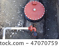 Underground tank manhole and piping 47070759