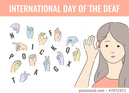 Vector deaf-mute alphabet with hand gestures set Vector deaf-mute alphabet with hand gestures set 47072971