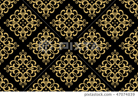 Wallpaper in the style of Baroque. Seamless  47074839