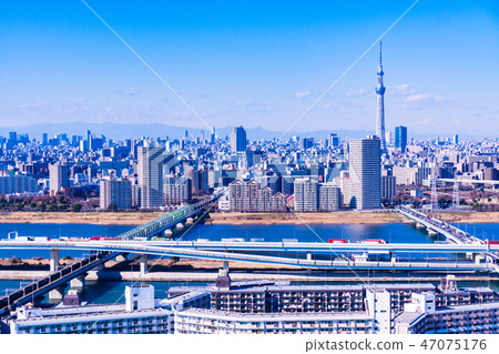(Tokyo) Tokyo cityscape · Metropolitan Expressway (Tokyo) Tokyo cityscape · Metropolitan Expressway 47075176