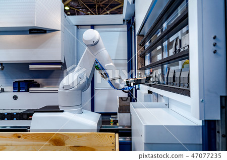 Robotic Arm modern industrial technology. Robotic Arm modern industrial technology. 47077235