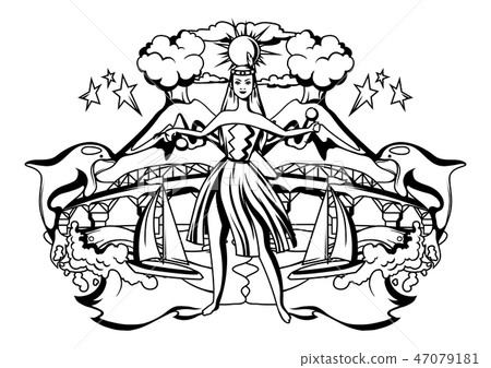 New Zealand print design. 47079181