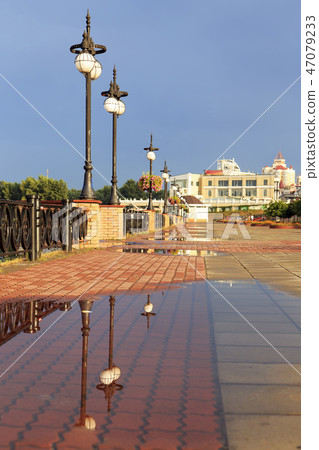 Embankment after the rain 47079233