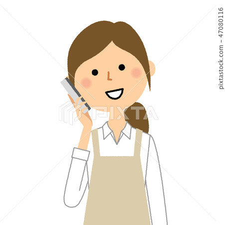 在圍裙的女人電話 在圍裙的女人電話 47080116