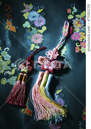 Korean Traditional Furoshiki Wrap Pojagi New Year's Image Korean Traditional Furoshiki Wrap Pojagi New Year's Image 47080239