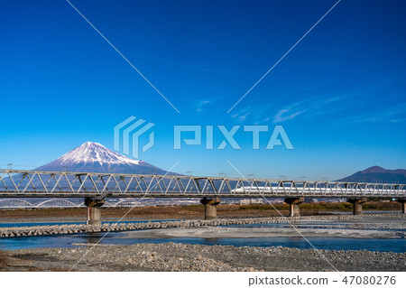 Shizuoka Prefecture Shinkansen and Mt. Fuji 47080276