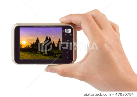 Camera and Prambanan in Indonesia (my photo) Camera and Prambanan in Indonesia (my photo) 47080794