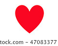 Heart symbol of love. Valentine's Day 47083377
